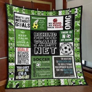 Behind Very Good Goalie Quilt Blanket Vh09  Quilt